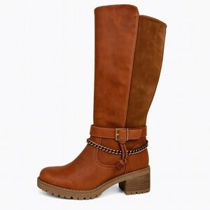 Patrizia Refresh Brown Riding Boots – Women’s Size 9 – Biker / Moto Style